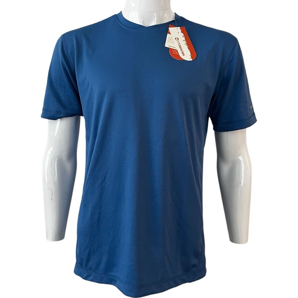 Merrell Mens Short‎ Sleeve Athletic T-Shirt Activewear Top Medium